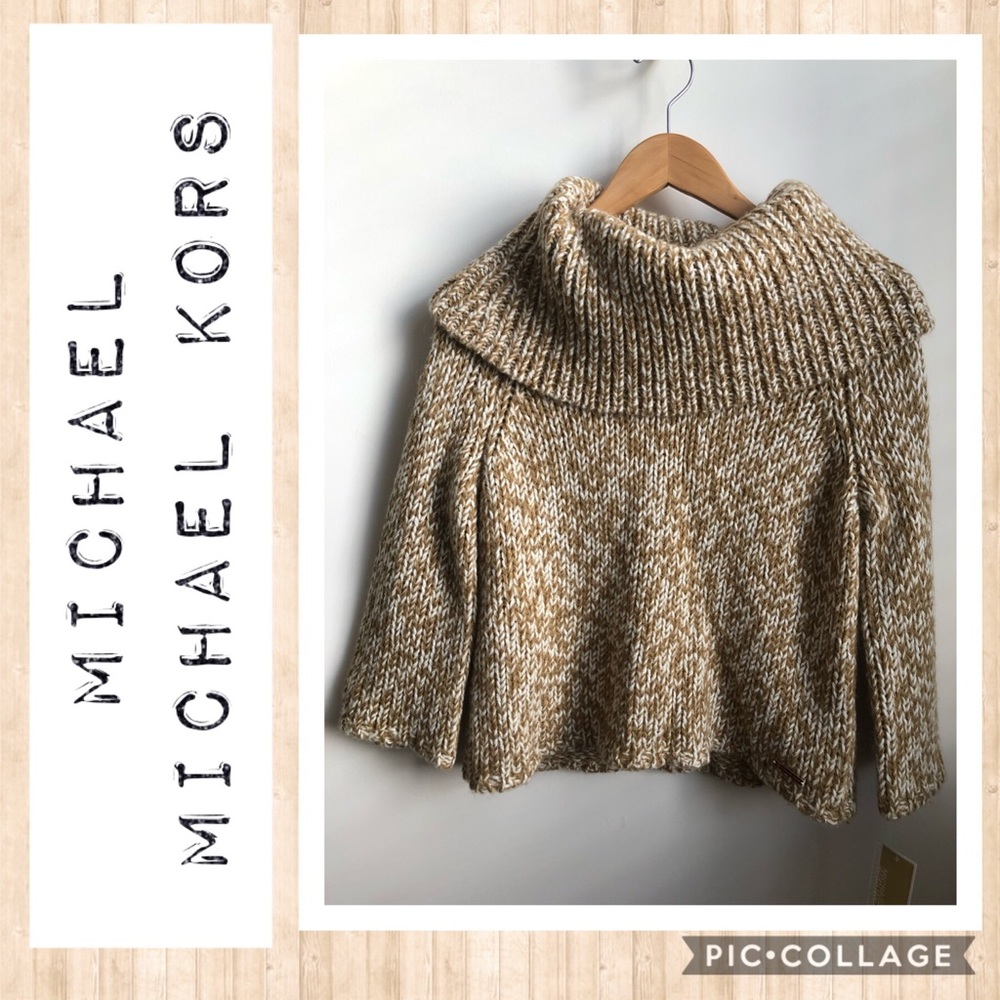 NWT Michael by Michael Kors Cowl Neck Sweater Size P